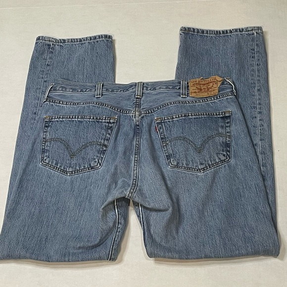 Vintage Levis 501 XX Button Fly Men’s Denim Blue Jeans 38x34 90s Y2K - Picture 2 of 8